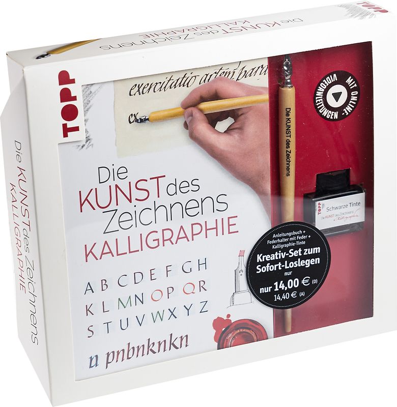 Kreativ-Set Die Kunst des Zeichnens Kalligraphie