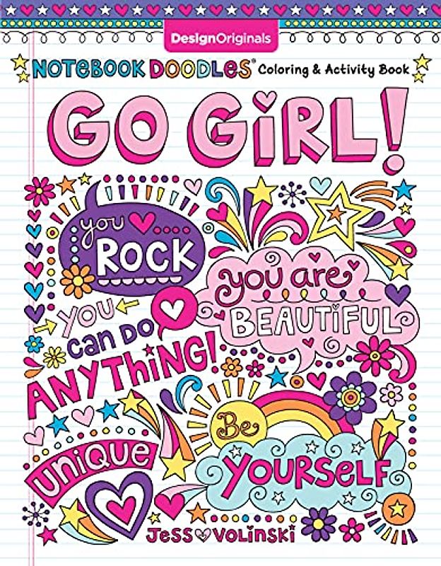 Notebook Doodles Go Girl!: Coloring & Activity Book