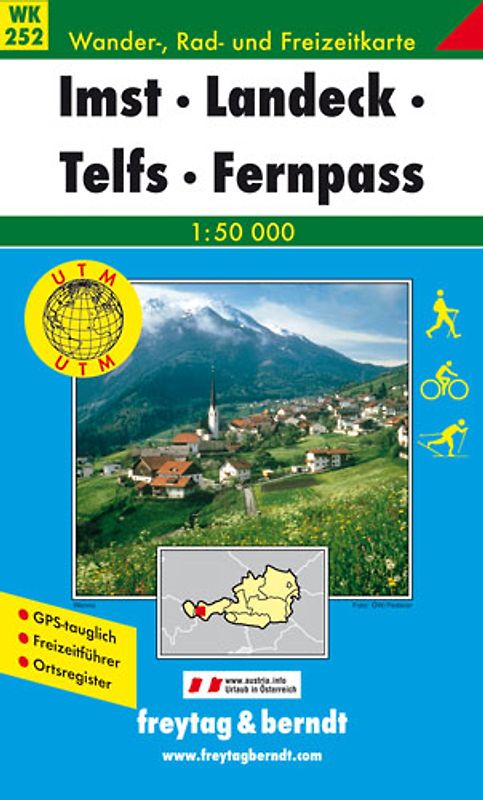Imst - Landeck - Telfs - Fernpaß. 1:50000