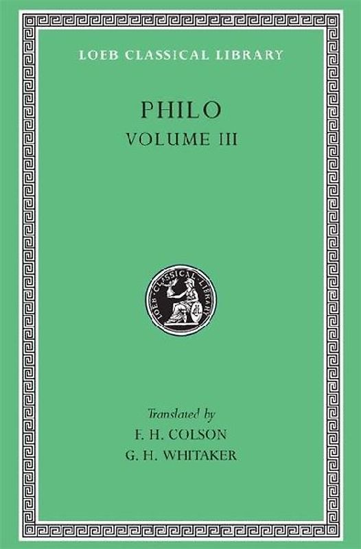 Philo, Volume III
