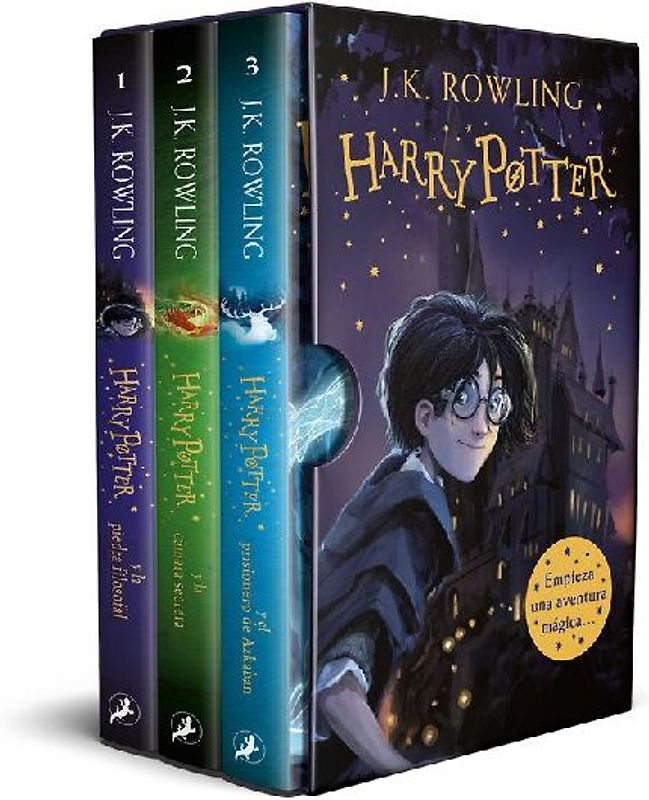 Harry Potter (estuche con: Harry Potter y la piedra filosofal | Harry Potter y la cámara secreta | Harry Potter y el pri