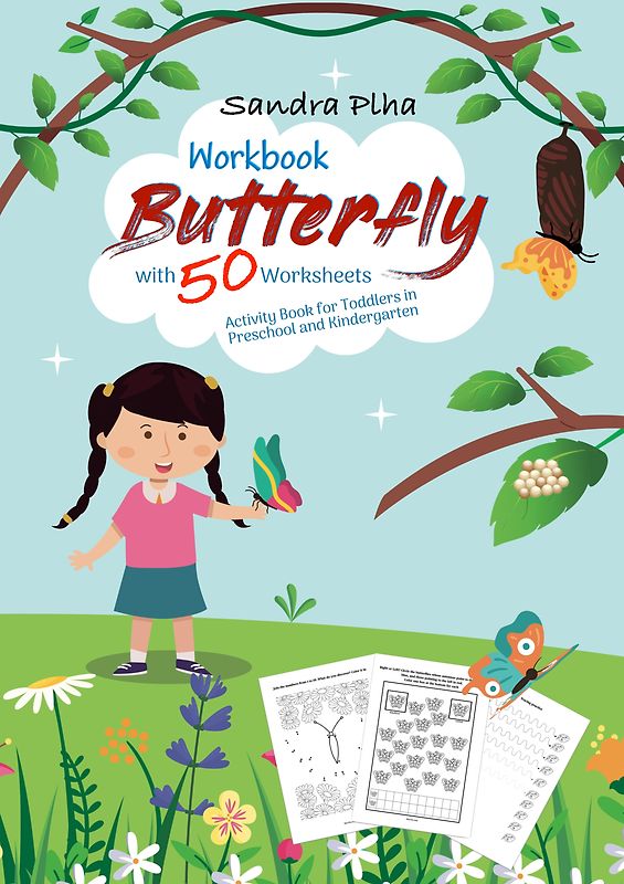 Workbook Butterfly with 50 Worksheets