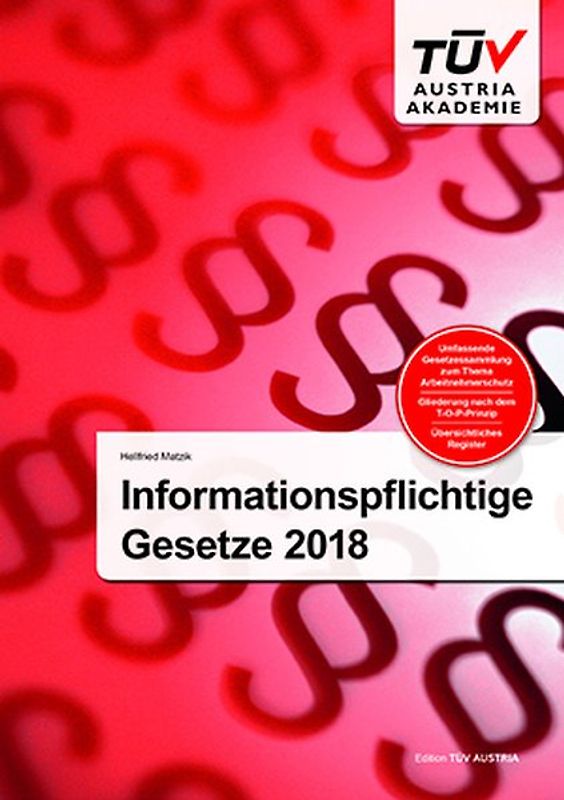 Informationspflichtige Gesetze 2018