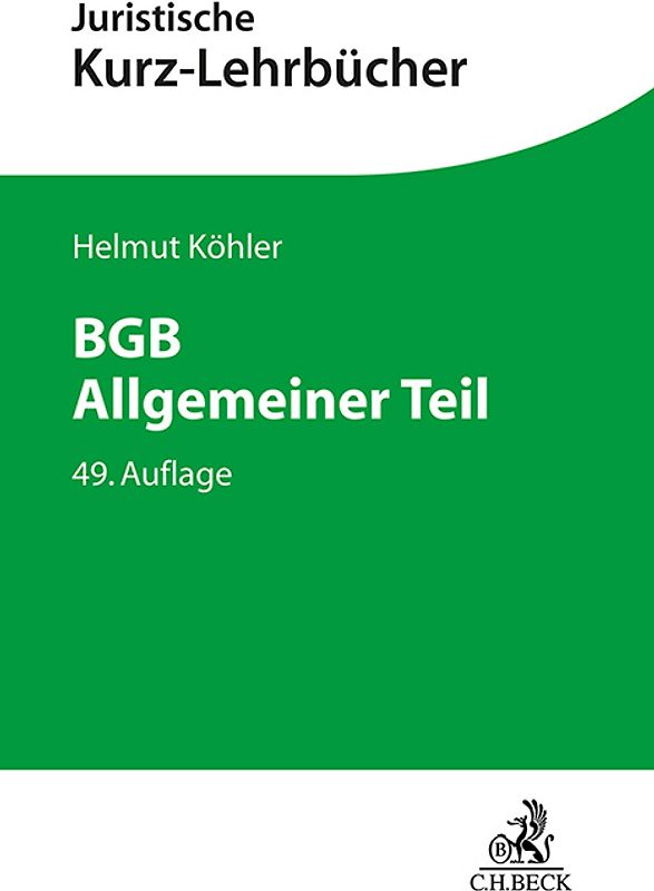 BGB Allgemeiner Teil