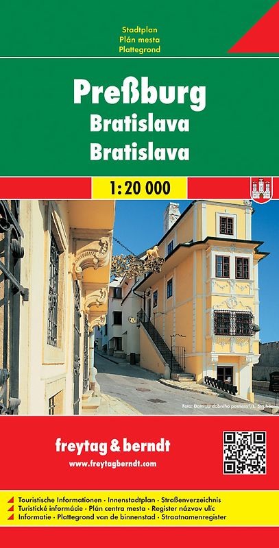 freytag & berndt Stadtplan Preßburg - Bratislava 1:20.000