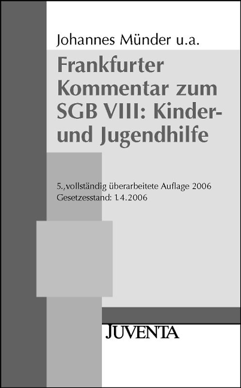 Frankfurter Kommentar zum SGB VIII: Kinder- und Jugendhilfe