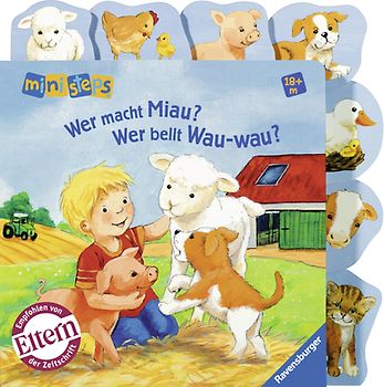 ministeps: Wer macht Miau? Wer bellt Wau-wau?