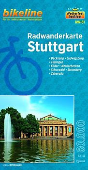 Radwanderkarte Stuttgart RW S1