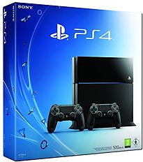 Image of Sony PlayStation 4 (500 GB) [incl. 2 draadloze controllers] zwart (Refurbished)