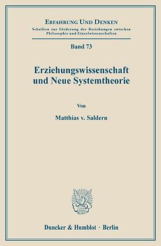 Erziehungswissenschaft und Neue Systemtheorie.