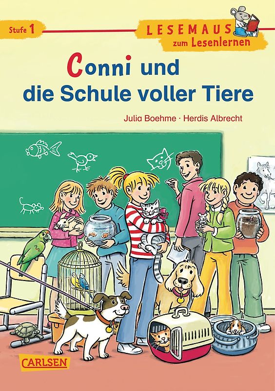LESEMAUS zum Lesenlernen Stufe 1: VE 5 Conni und die Schule voller Tiere