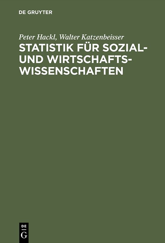 Statistik für Sozial- und Wirtschaftswissenschaften