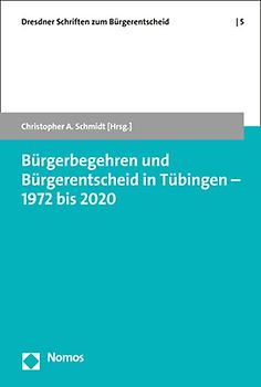 Bürgerbegehren und Bürgerentscheid in Tübingen – 1972 bis 2020
