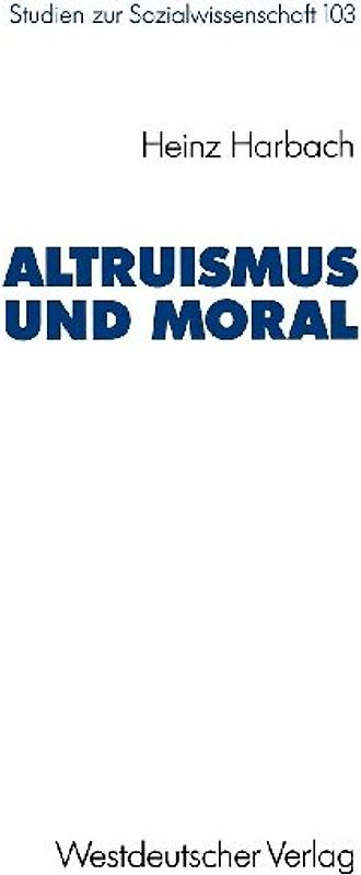 Altruismus und Moral