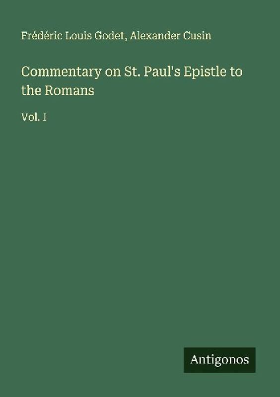 Commentary on St. Paul's Epistle to the Romans