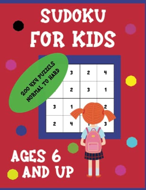 Sudoku For Kids Normal to Hard: 200 4x4 Puzzles Normal to Hard Level