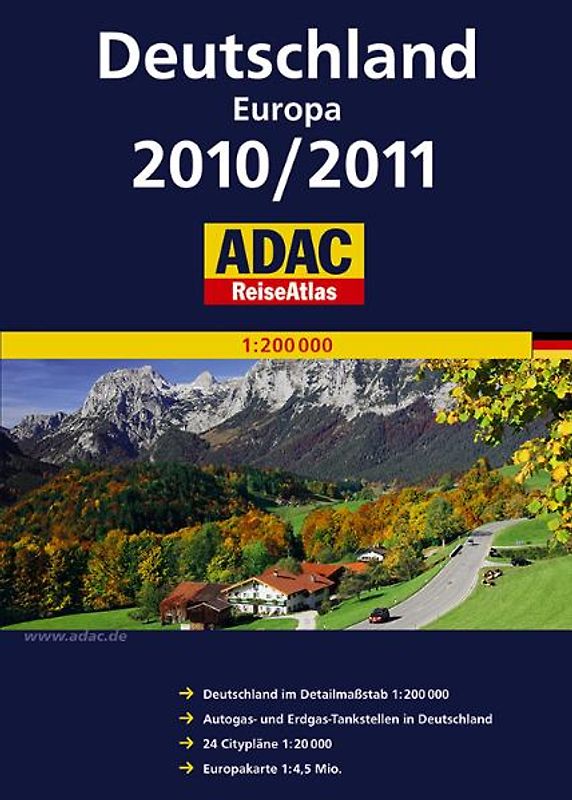 ADAC ReiseAtlas Deutschland/Europa 2010/2011
