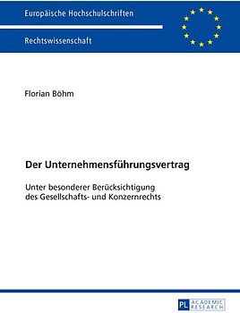 Der Unternehmensführungsvertrag