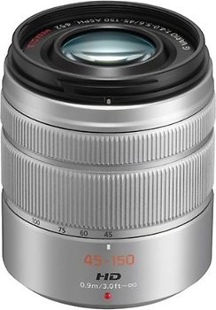 Panasonic Lumix G VARIO 45-150 mm F4.0-5.6 ASPH. O.I.S. 52 mm Objectif (adapté à Micro Four Thirds) argent