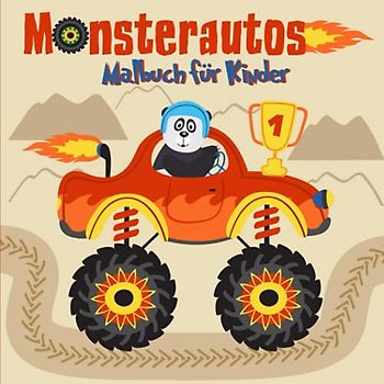 Monster Autos Malbuch für Kinder: Boys Activity Malbuch/Feuer und Monstertrucks mit Autos Malbücher / Fun Activities for Kids