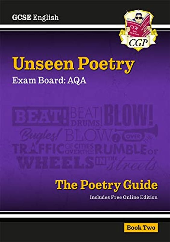 New GCSE English AQA Unseen Poetry Guide - Book 2 includes Online Edition: perfect for 2022 and 2023 exam revision (CGP GCSE English 9-1 Revision)