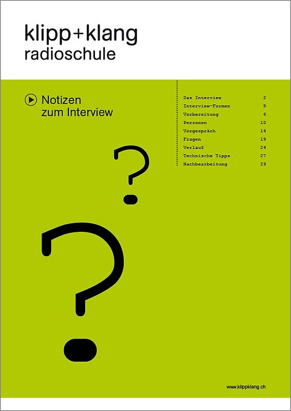 Notizen zum Interview