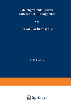 Gleichgewichtsfiguren Rotierender Flüssigkeiten