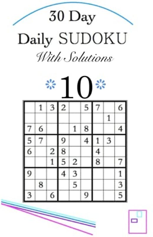 30 Day Daily SUDOKU With Solutions 10