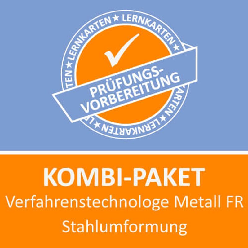 Kombi-Paket Verfahrenstechnologe Metall FR Stahlumformung Lernkarten