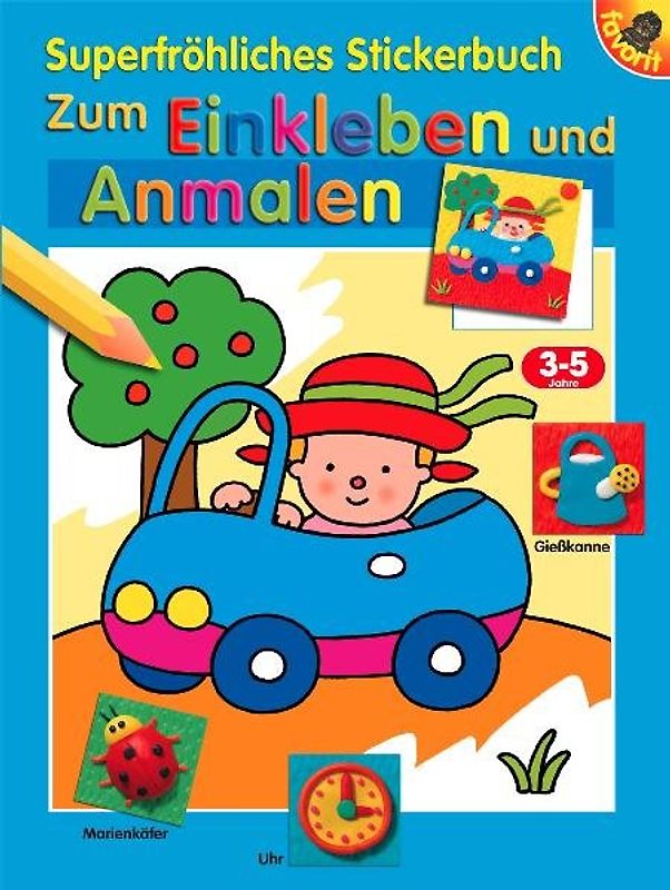 Superfröhliches Stickerbuch