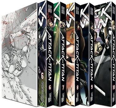 Attack on Titan, Bände 6-10 im Sammelschuber mit Extra