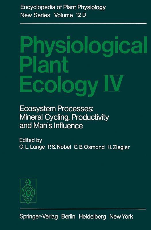 Physiological Plant Ecology IV