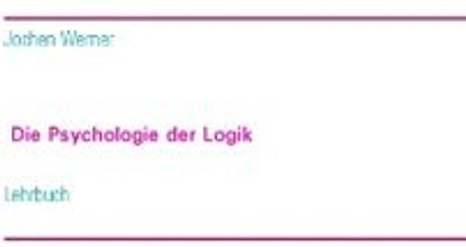 Die Psychologie der Logik