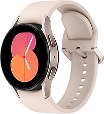 Samsung Galaxy Watch5 40 mm Boîtier en aluminium couleur or rose avec bracelet Sport M/L couleur or rose [Wi-Fi]