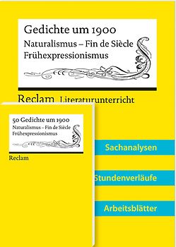 Lehrerpaket zum länderübergreifenden Abiturthema 2024–2026 »Gedichte um 1900« (Textausgabe + Lehrerband)