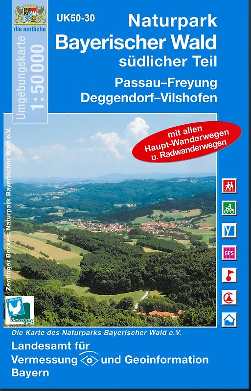 UK50-30 Naturpark Bayerischer Wald, südlicher Teil