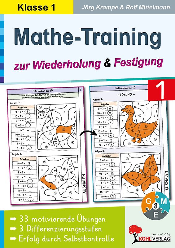 Mathe-Training zur Wiederholung und Festigung / Klasse 1