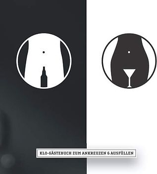 Klo-Gästebuch zum ankreuzen & ausfüllen: WC Klobuch für Gäste als Eintragbuch & Geschenkidee zur Haus & Ferienwohnung Einweihung I Kloordnung I ... I 21x21 cm I Schwarz Weiß I Bier Cocktail