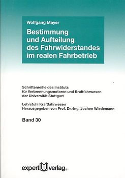 Bestimmung und Aufteilung des Fahrwiderstandes im realen Fahrbetrieb