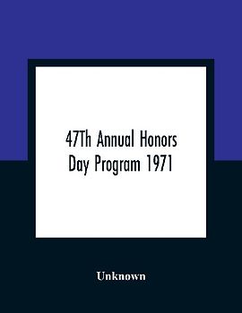 47Th Annual Honors Day Program 1971
