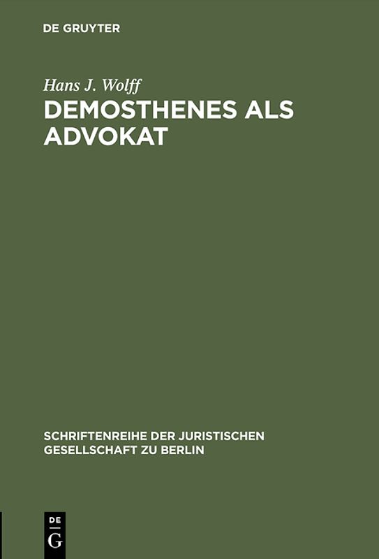 Demosthenes als Advokat