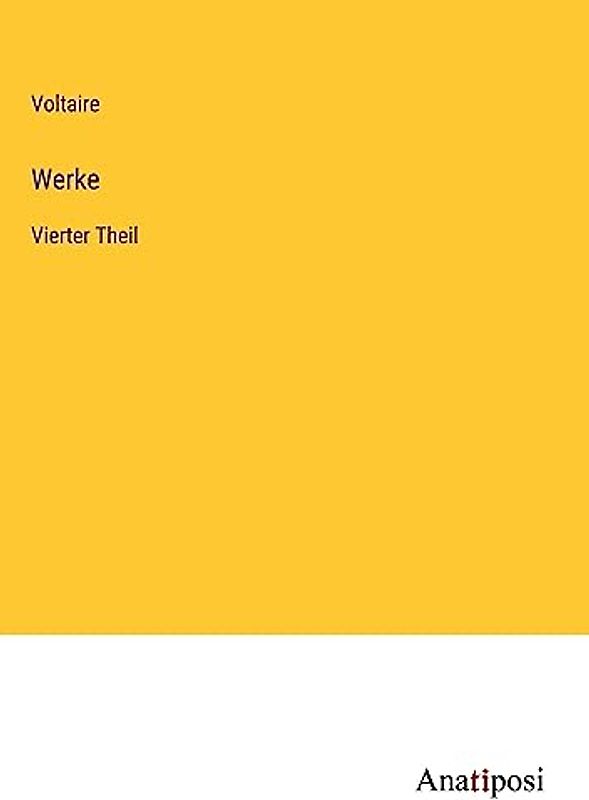 Werke: Vierter Theil