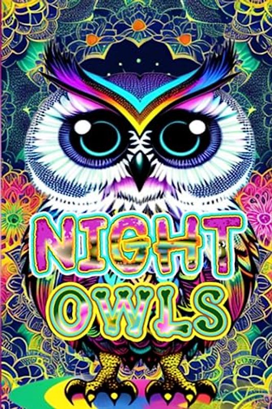 NIGHT OWLS: A Mystical Coloring Journey under the Moonlit Sky for Stress Relief and Focused Relaxation