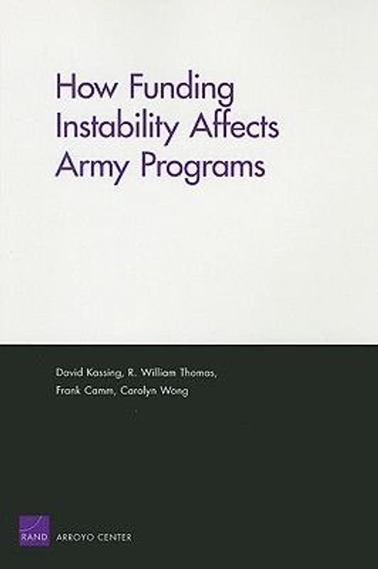How Funding Instability Affects Army Programs