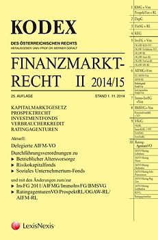 Kodex Finanzmarktrecht Band II 2014/15