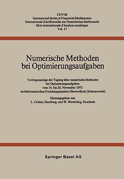 Numerische Methoden bei Optimierungsaufgaben