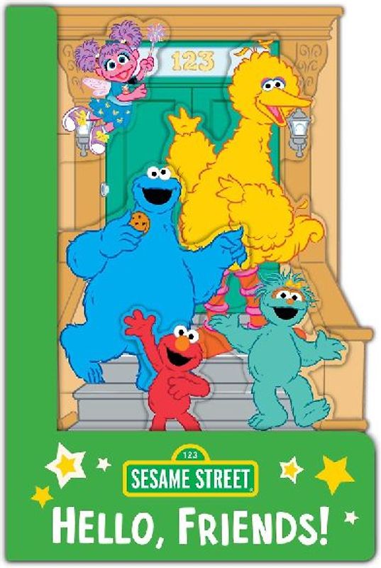 Sesame Street: Hello, Friends! (a Sesame Street Elmo and Friends Shaped Novelty Board Book for Babies and Toddlers)