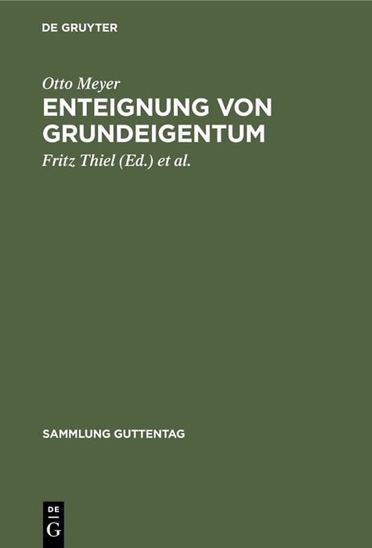 Enteignung von Grundeigentum