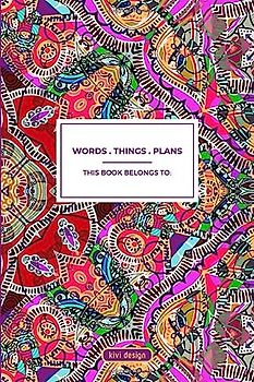 Words . Things . Plans – Softcover Notebook/Journal/Diary/Sketchbook with inspirational quotes