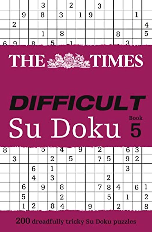 The Times Difficult Su Doku Book 5: 200 Challenging Puzzles from the Times